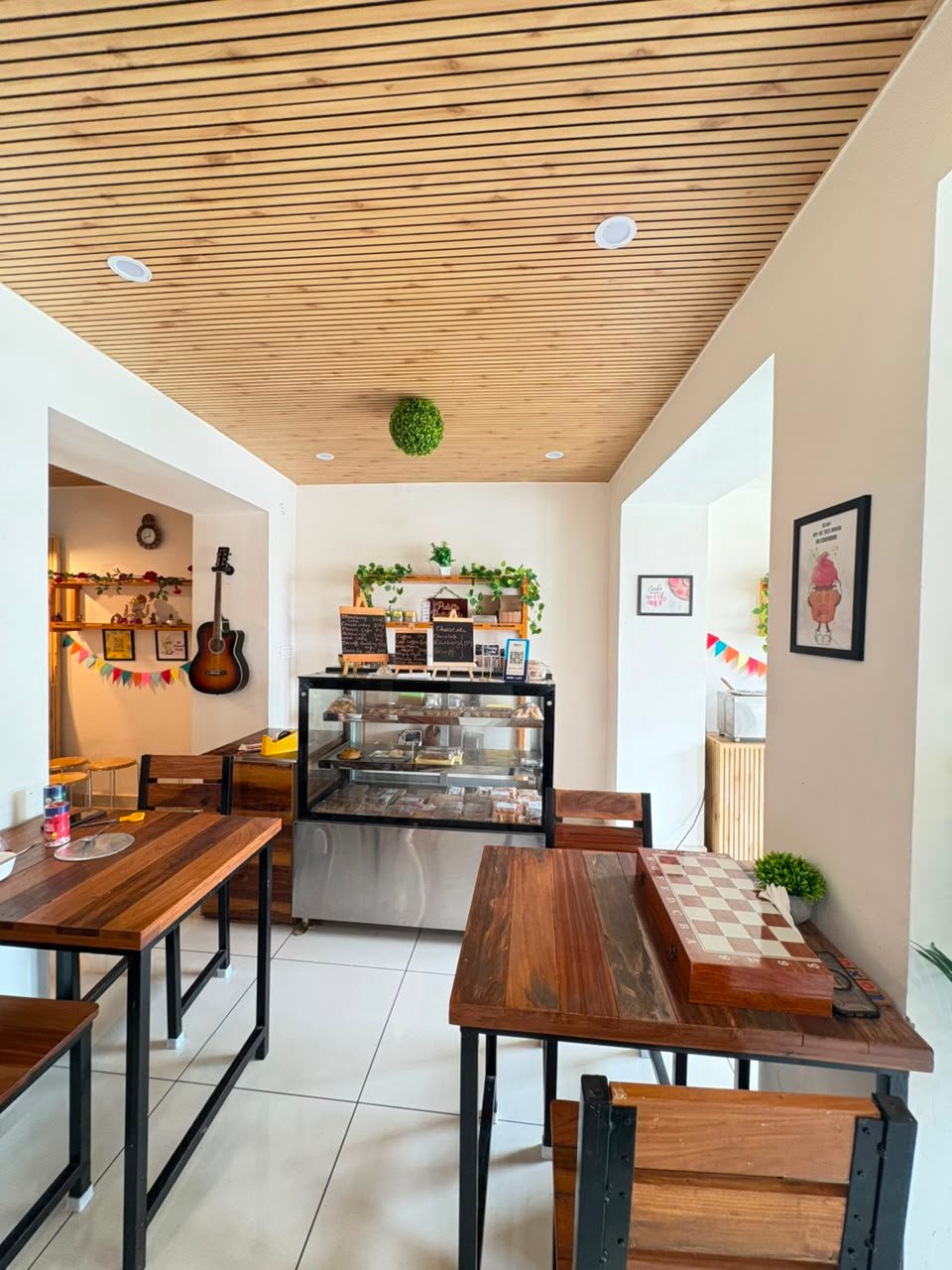 Colourful café interior
